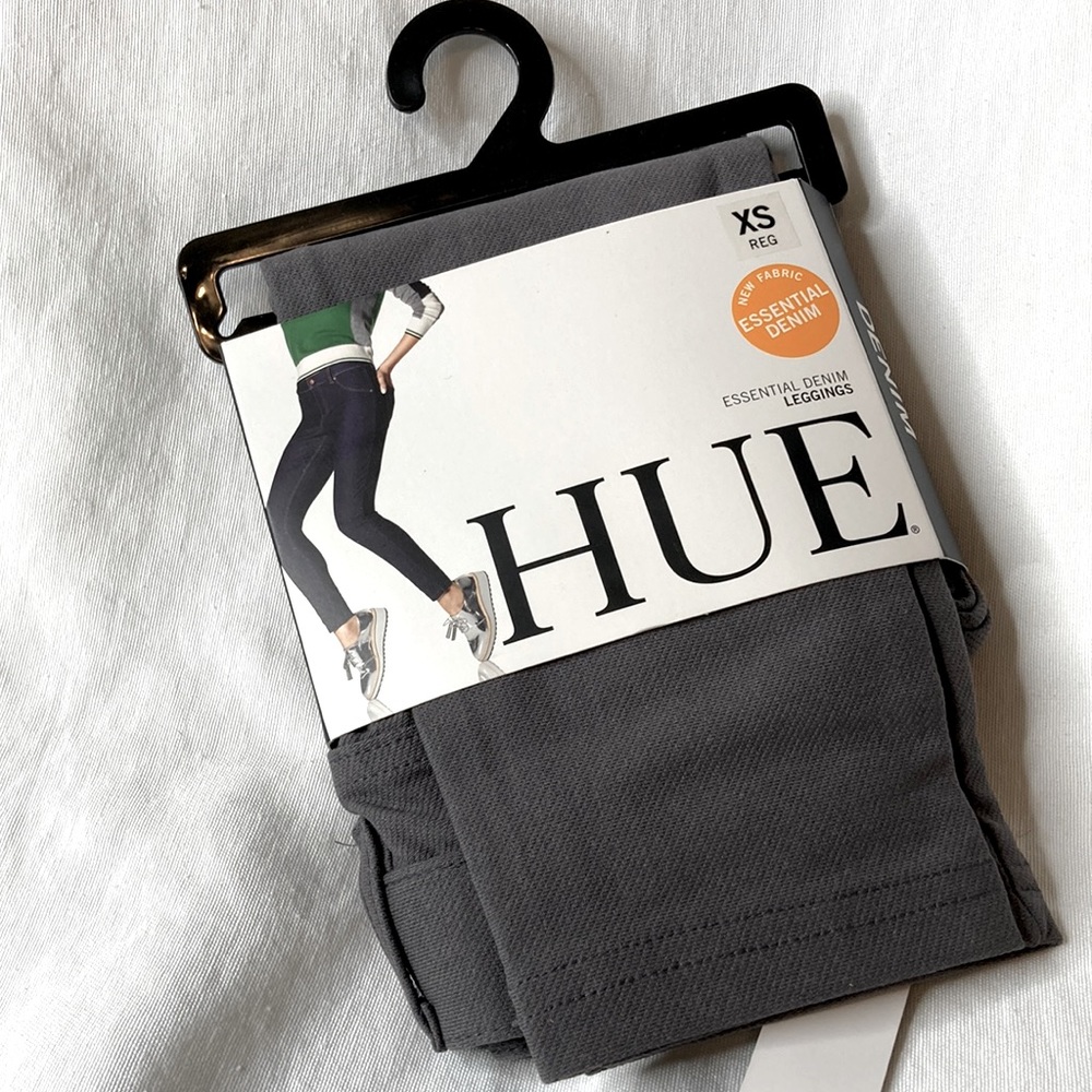 Hue ‘essential denim leggings’ - graphite wash